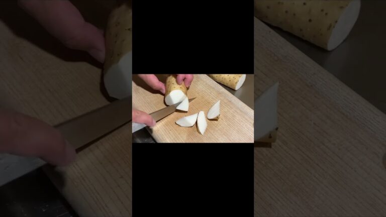 【切って焼くだけ】長芋のパリパリ焼きの作り方