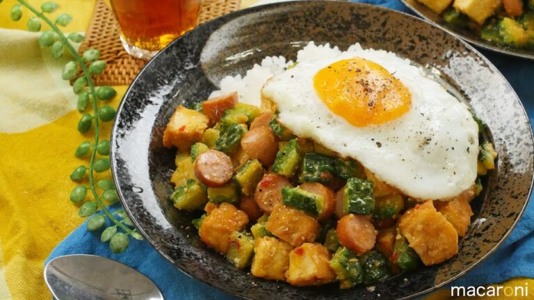 ご飯にのっけて！ころころ 辛味噌 ゴーヤ チャンプルー のレシピ 作り方