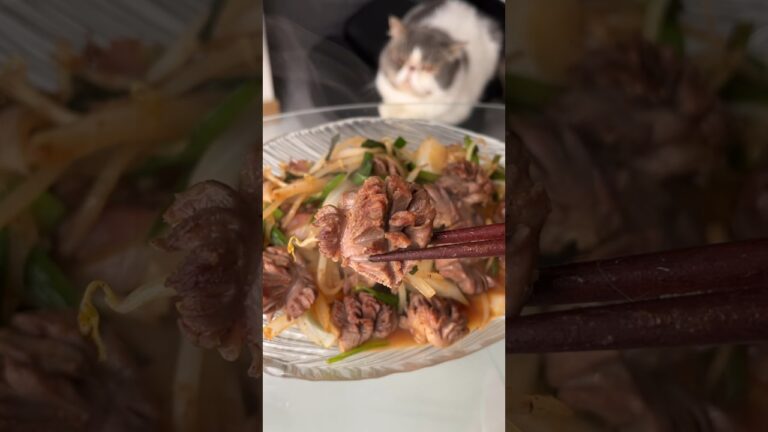 最高に美味いのに痩せる砂肝ニラ炒め作った結果ww #shorts
