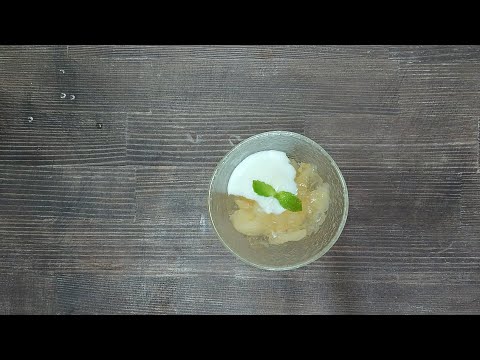 レンジでかんたん　りんごのコンポートゼリーの作り方