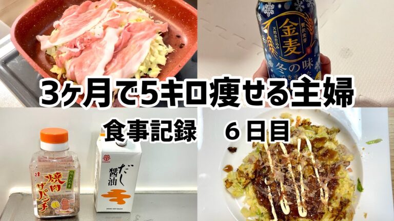 【diet vlog】豆腐と卵と米粉で作るお好み焼き【ヘルシーレシピ】