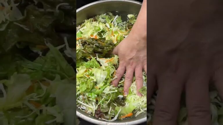 【温冷交互浴法】【プロの裏技】【サラダを長持ちさせる方法】【ショートバージョン】