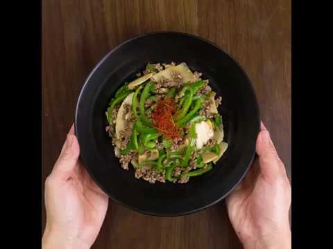 ひき肉をつかったチンジャオロース風 ひき肉とピーマンのオイスターソース炒め ｜ moguna[モグナ]