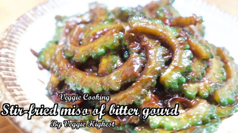 【苦くない】#1 ゴーヤ の辛味噌炒め　Stir-fried miso of bitter gourd