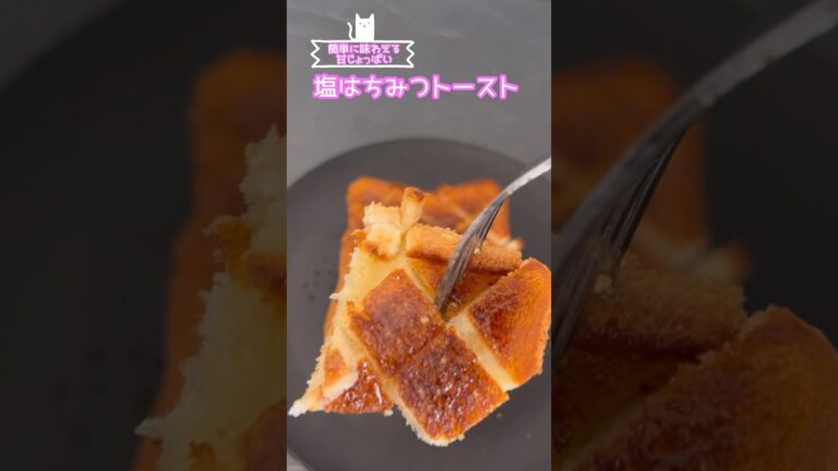 はちみつトーストに塩をかけると美味いって聞いたので監査します。