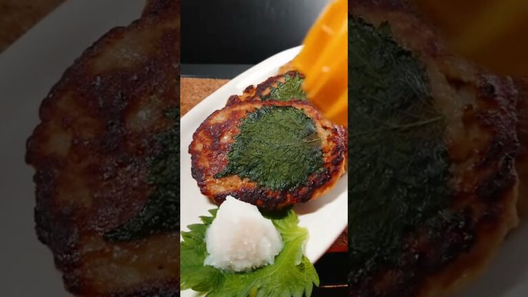 豚つくねの大葉バーグ! #shorts