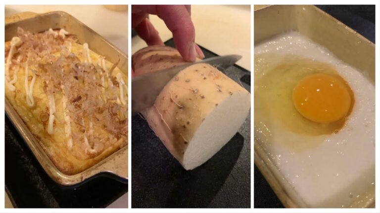 食べたらふわっふわ食感！長芋のとろっとろ焼きの簡単レシピ#shorts