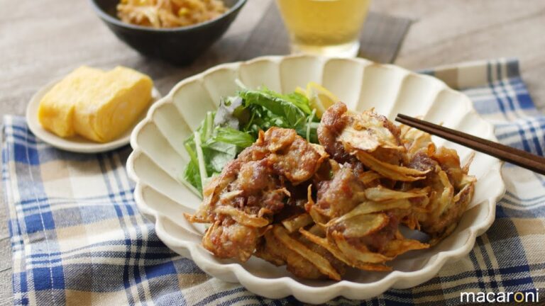 じんわり香ばし！ ごぼうと 豚こま肉の つまみ揚げ のレシピ 作り方