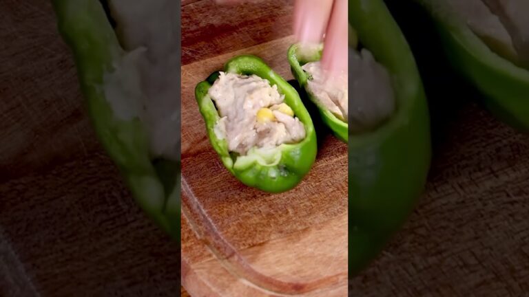 【ピーマン嫌い克服！？】ツナマヨコーンのピーマンボート #shorts