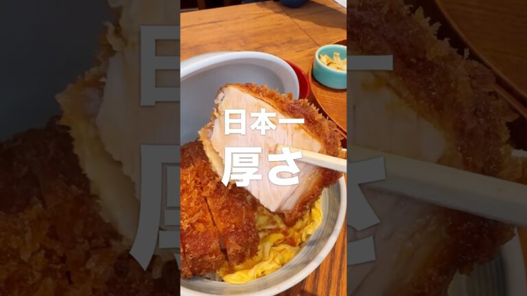 日本一分厚いカツ丼を忖度なしの正直レビュー！とんかつ丸七