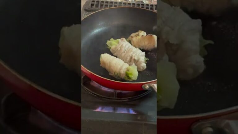 #Shorts バズり飯！？豚バラ肉のレタス巻きの作り方！！