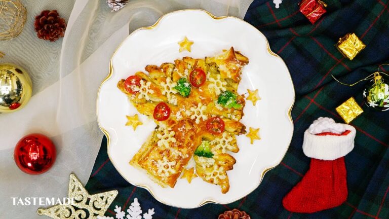 【クリスマスに】 バジルペーストのねじりツリーパイ🎄 #Shorts