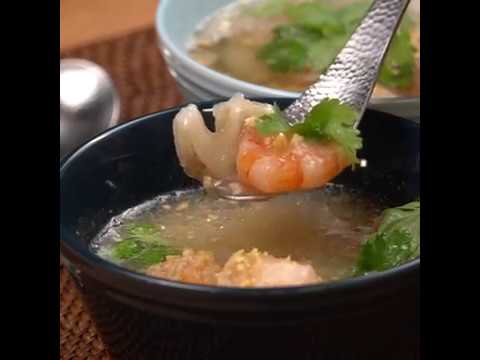 〜中華風〜 揚げエビとれんこんのスープ ｜ moguna[モグナ]