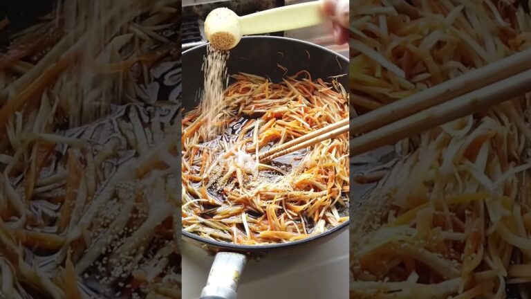 きんぴらごぼうの作り方・レシピ／ばあちゃんの料理教室 #shorts