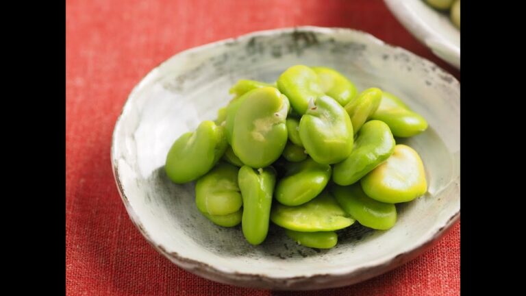 そら豆のゆで方、塩茹で、クリームチーズ和え