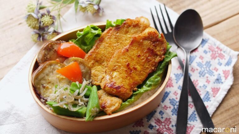 【ねぼすけ弁当】10分でしっかり3品「タンドリーポーク弁当」のレシピ・作り方