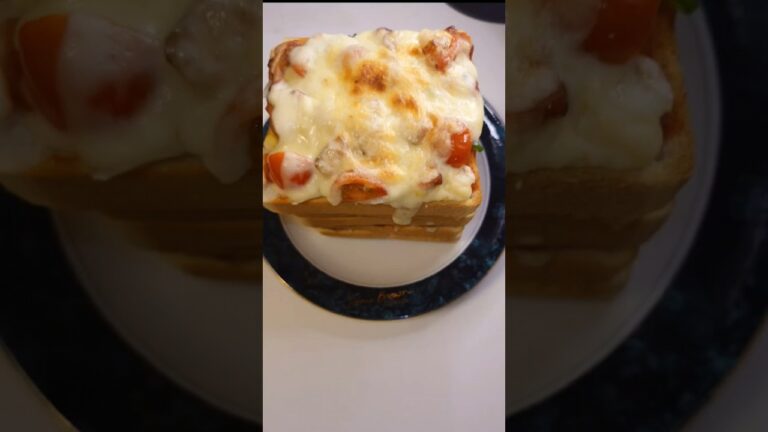 【ボリューム満点】タワーピザトースト☆ #shorts