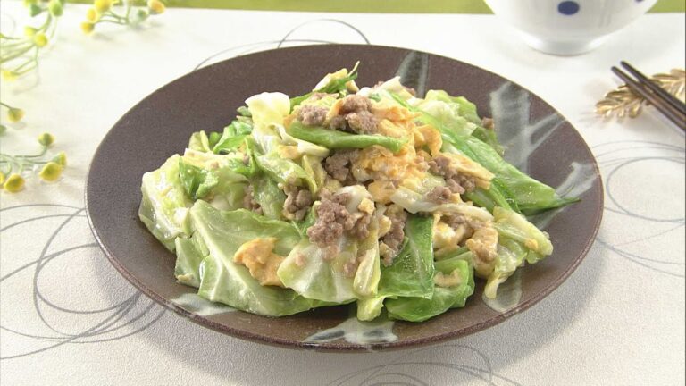 【DAIGOも台所】キャベツとひき肉の塩ダレ炒め｜包丁いらずの春キャベツレシピ♪