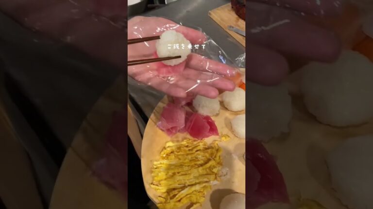 【悶絶】可愛すぎる手まり寿司作ってみた🍣🌸【おうちカフェ】