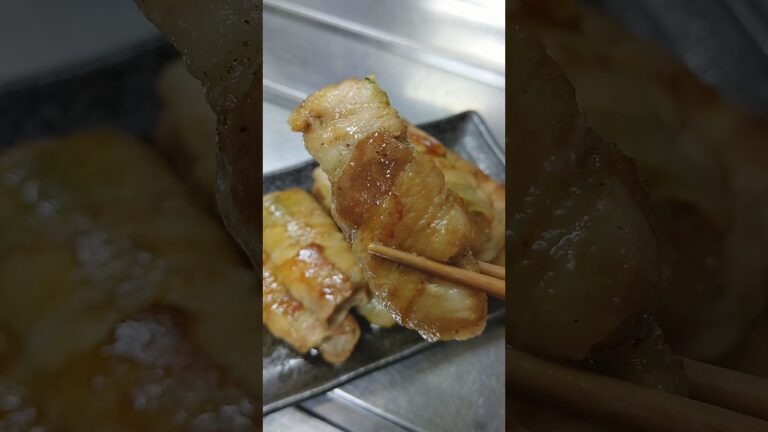 【巻いて焼くだけ】きゅうりと豚肉でコクうま肉巻き #shorts