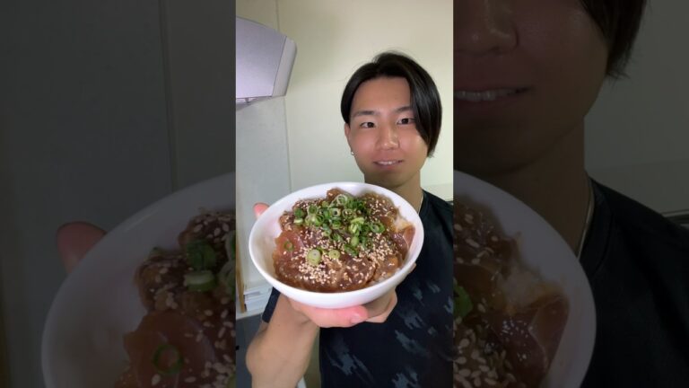 【低脂質】マグロの味噌漬け丼！#shorts #自炊 #ダイエットレシピ