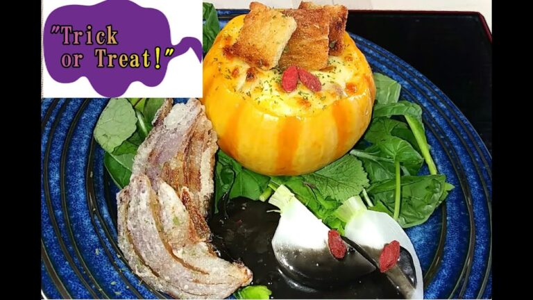 【軽食】プッチーニかぼちゃの丸ごとグラタン # 134　Puccini pumpkin gratin