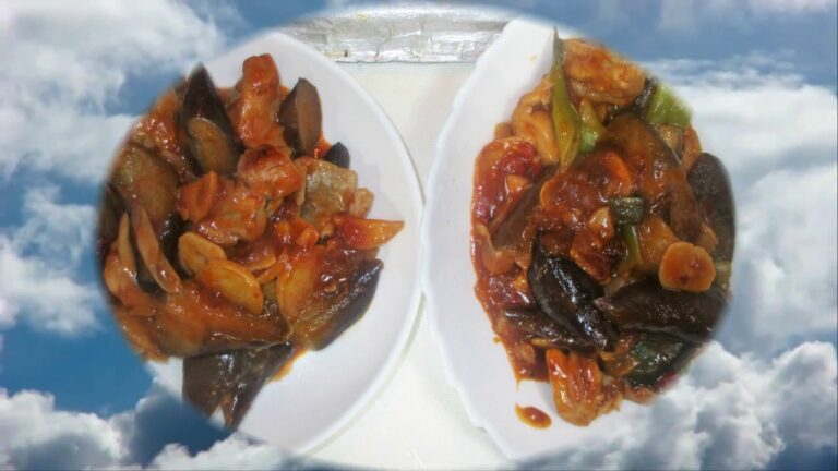 親しみ深い「鶏肉と茄子の甘酢煮」