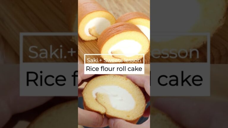 【グルテンフリー】米粉ロール【Rice flour rollcake】の作り方/パティシエが教えるお菓子作り！