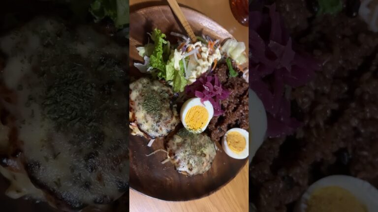 鶏胸肉ハンバーグ🍽️❤️#ごはん #手作り#酵素玄米ごはん#ハンバーグ #鶏むね肉