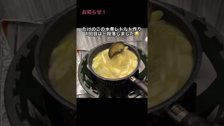 朝採り蕗とネマガリタケのたけのこの味噌汁🤗極力シンプルに香りをいただきます！#原生林の熊 #岩泉町地域おこし協力隊