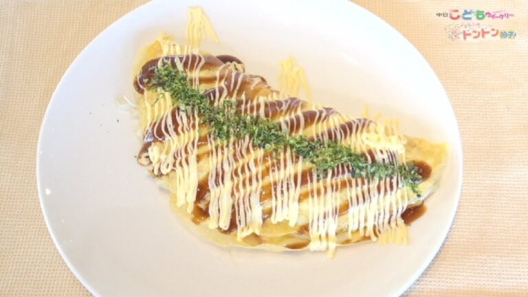 余ったお餅で「とん平焼き」