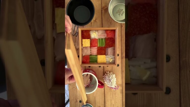 モザイク寿司🍣キャンプのお昼ご飯にお手軽お弁当🍱