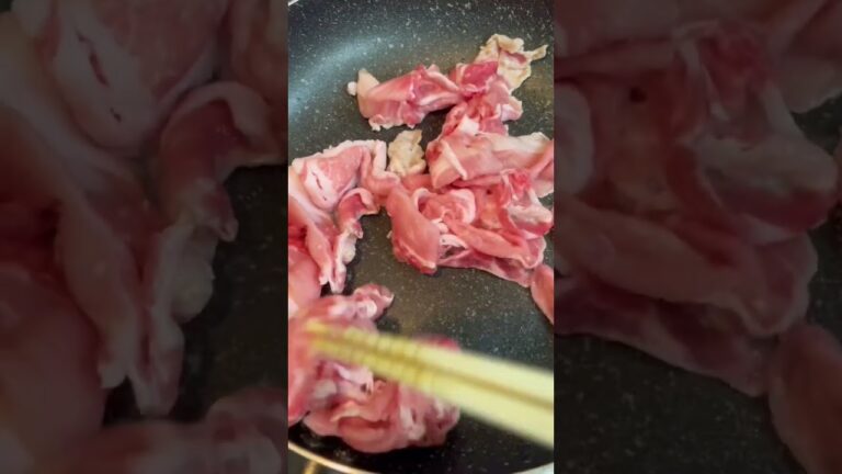 【大根と豚肉の煮物】フライパンで簡単に出来るよ‼︎