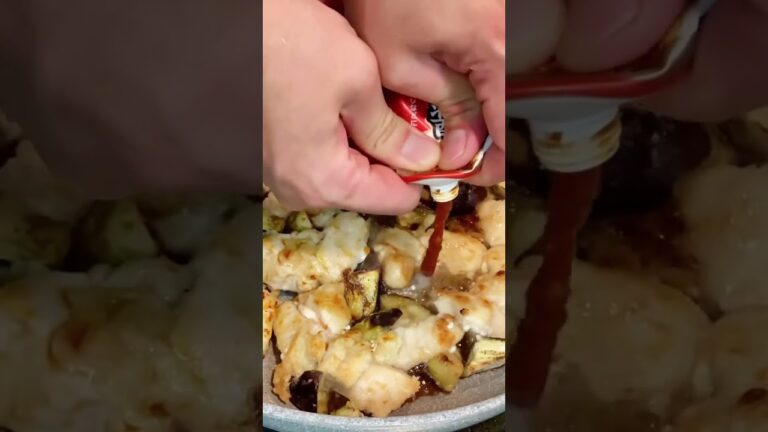 鶏肉と茄子のパリパリ焼き#shorts