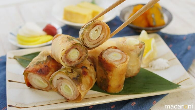 大胆すぎる簡単さ！ 豚肉と 長ねぎの くるくる 味噌 春巻き のレシピ 作り方