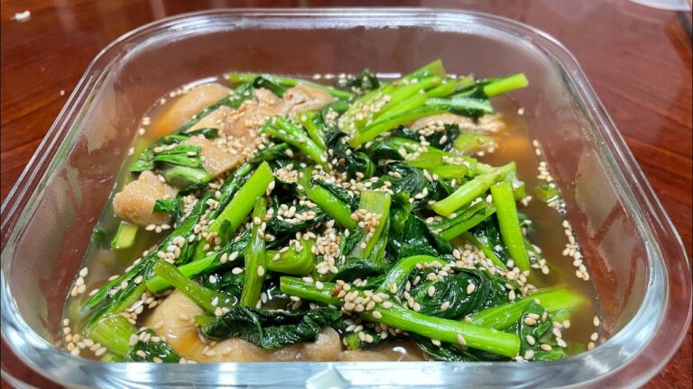 簡単、旨い！小松菜と油揚げ