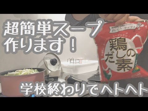 【超簡単】一人暮らしの料理下手女でも作れる野菜スープ！