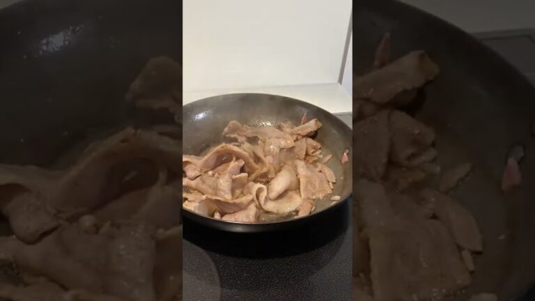 10分で簡単！豚バラ肉の甘辛炒め