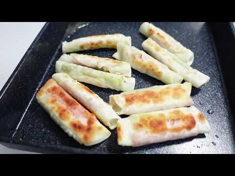 アスパラとカニカマを餃子の皮で焼いてみた件について