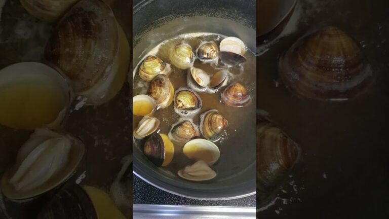 はまぐりの開く様子がパカパカ言ってて面白い