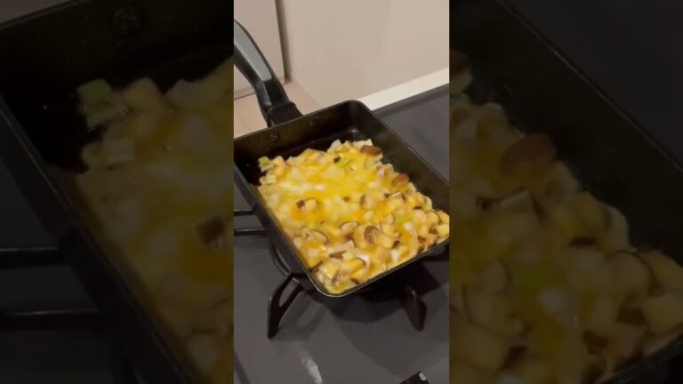 長ネギと椎茸の中華風卵焼きの作り方