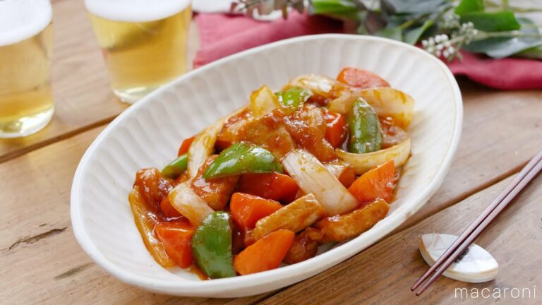 【揚げない酢豚】ポン酢しょうゆで味付け手軽！揚げずに簡単＆ヘルシー♪｜macaroni（マカロニ）
