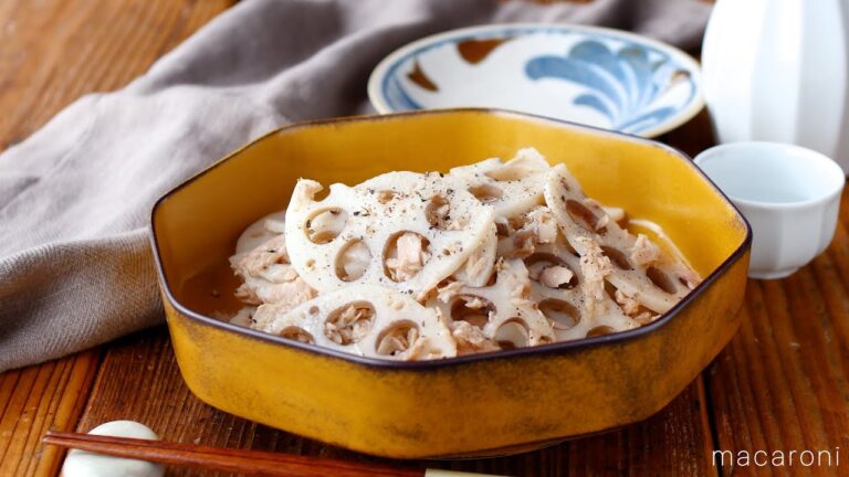 【無限れんこん】レンジで簡単副菜！お箸が止まらないやみつき副菜レシピ♪｜macaroni（マカロニ）