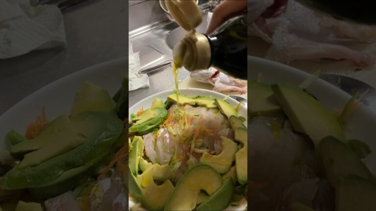 タイとアボカドのカルパッチョ🥑