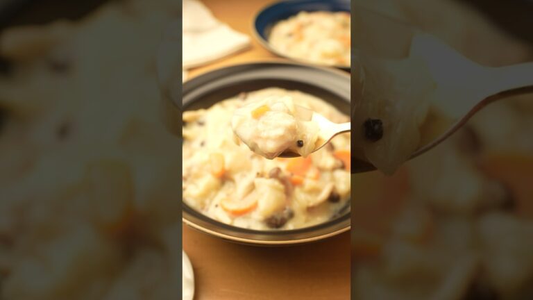 彼が夢中でかき込んだ『和風クリーム煮』