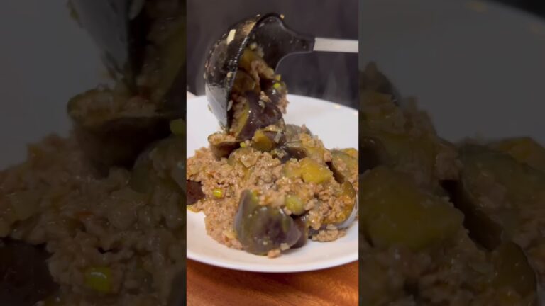 ご飯が進む！【味噌麻婆茄子】Miso mapo eggplant#shorts