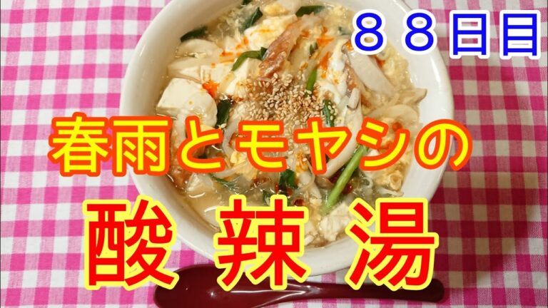 【断食明け】ヘルシー❗春雨とモヤシの酸辣湯【回復めし】