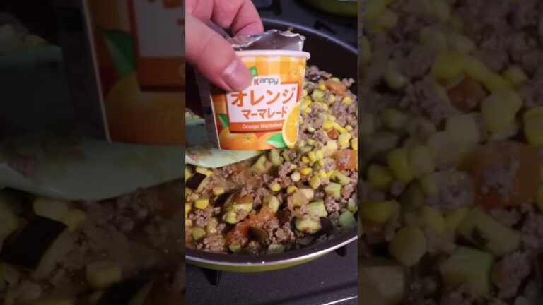 🍆夏野菜🍅たっぷり【キーマカレー】3歳の娘もガッツリ食べた‼️ #shorts #cooking #簡単料理