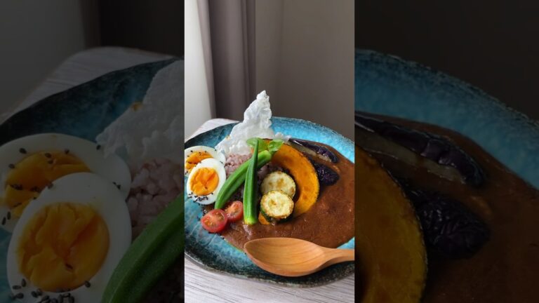 【夏野菜カレー🍆🍅】カレーは作ると高い🥺