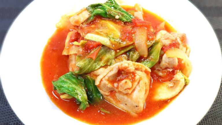 鶏とキャベツのトマト煮【料理】